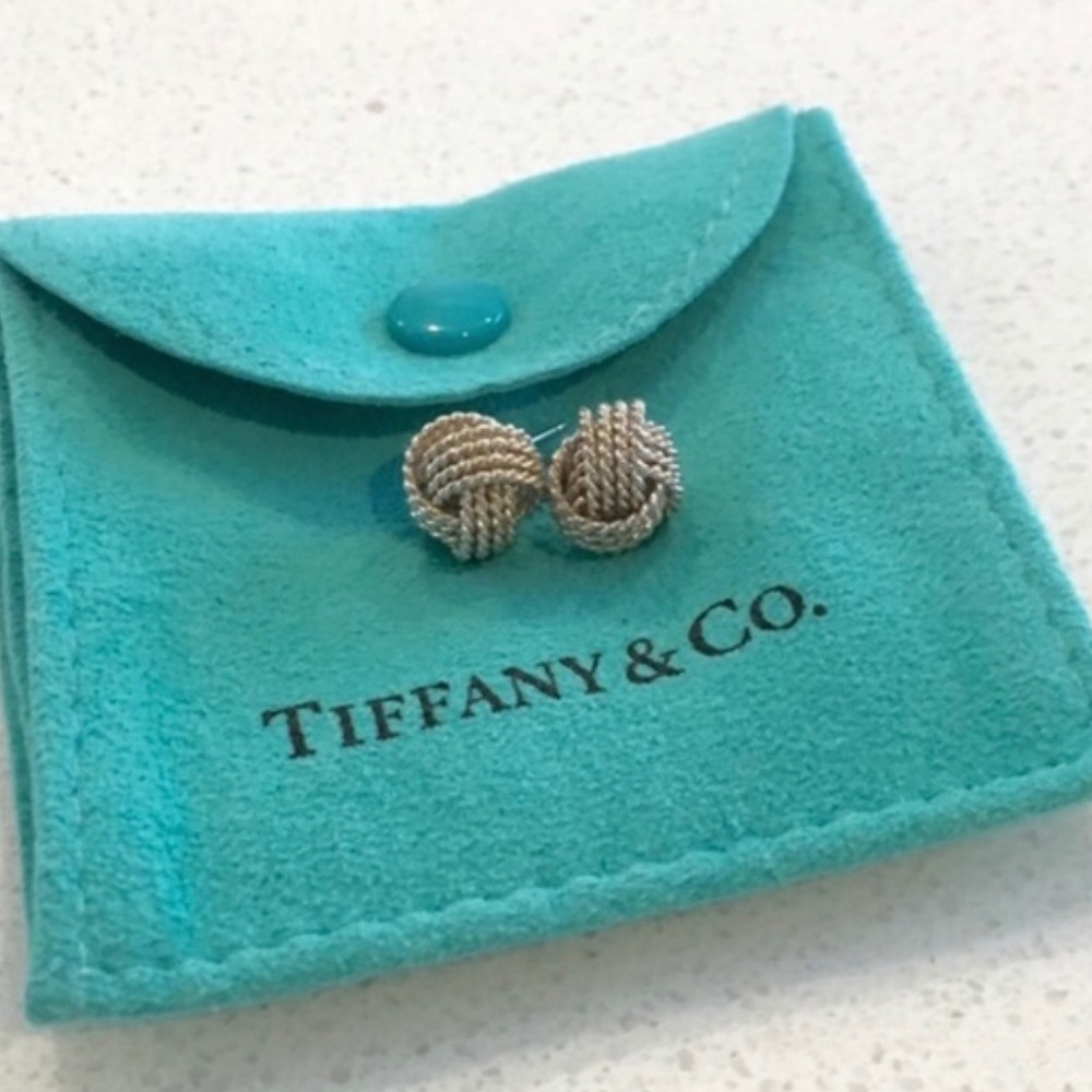 Tiffany & Co. Silver Knot/Twist Earrings